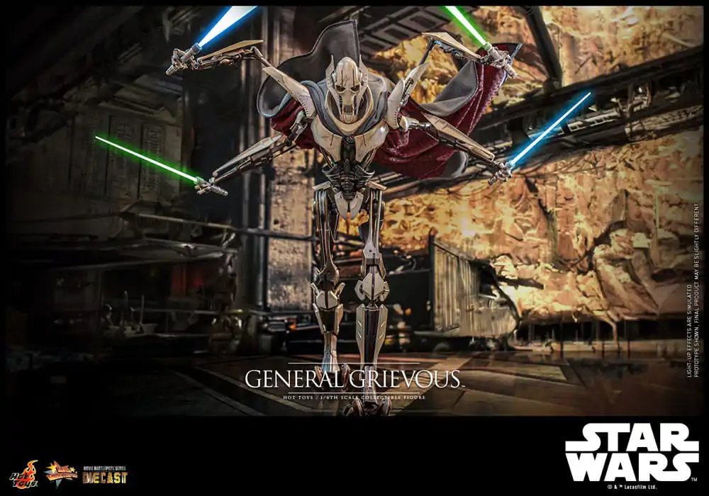 Star Wars Movie Masterpiece Diecast akcijska figura 1/6 General Grievous 42 cm fotografija proizvoda