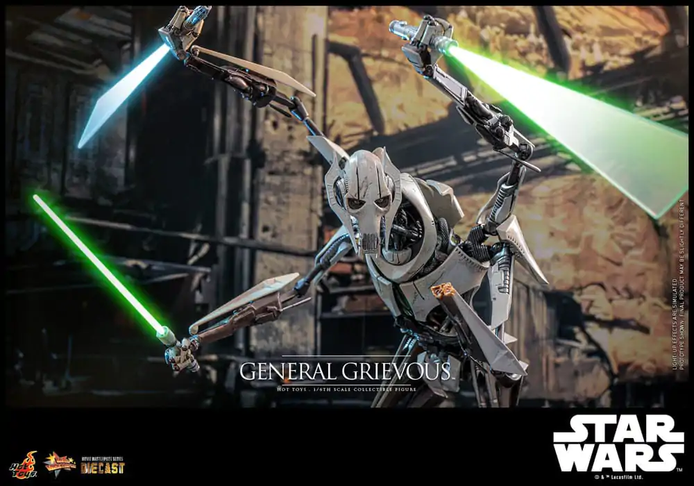 Star Wars Movie Masterpiece Diecast akcijska figura 1/6 General Grievous 42 cm fotografija proizvoda