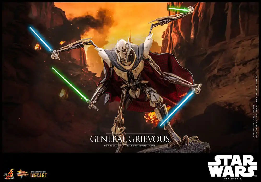 Star Wars Movie Masterpiece Diecast akcijska figura 1/6 General Grievous 42 cm fotografija proizvoda