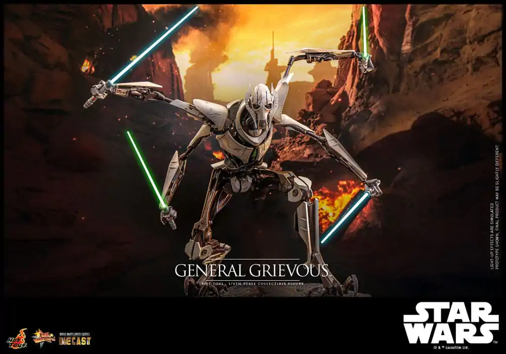 Star Wars Movie Masterpiece Diecast akcijska figura 1/6 General Grievous 42 cm fotografija proizvoda