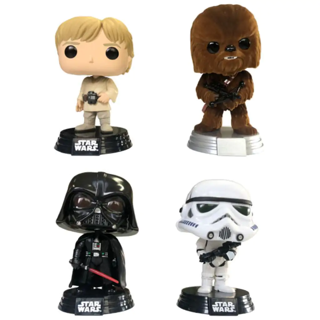 Star Wars POP! Movies Vinilna figura 4-Pack New Classics (FL) 9 cm fotografija proizvoda