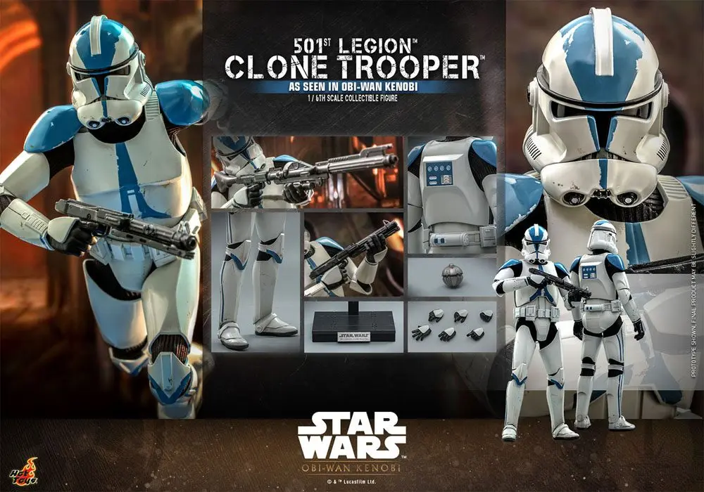 Star Wars: Obi-Wan Kenobi akcijska figura 1/6 501st Legion Clone Trooper 30 cm fotografija proizvoda