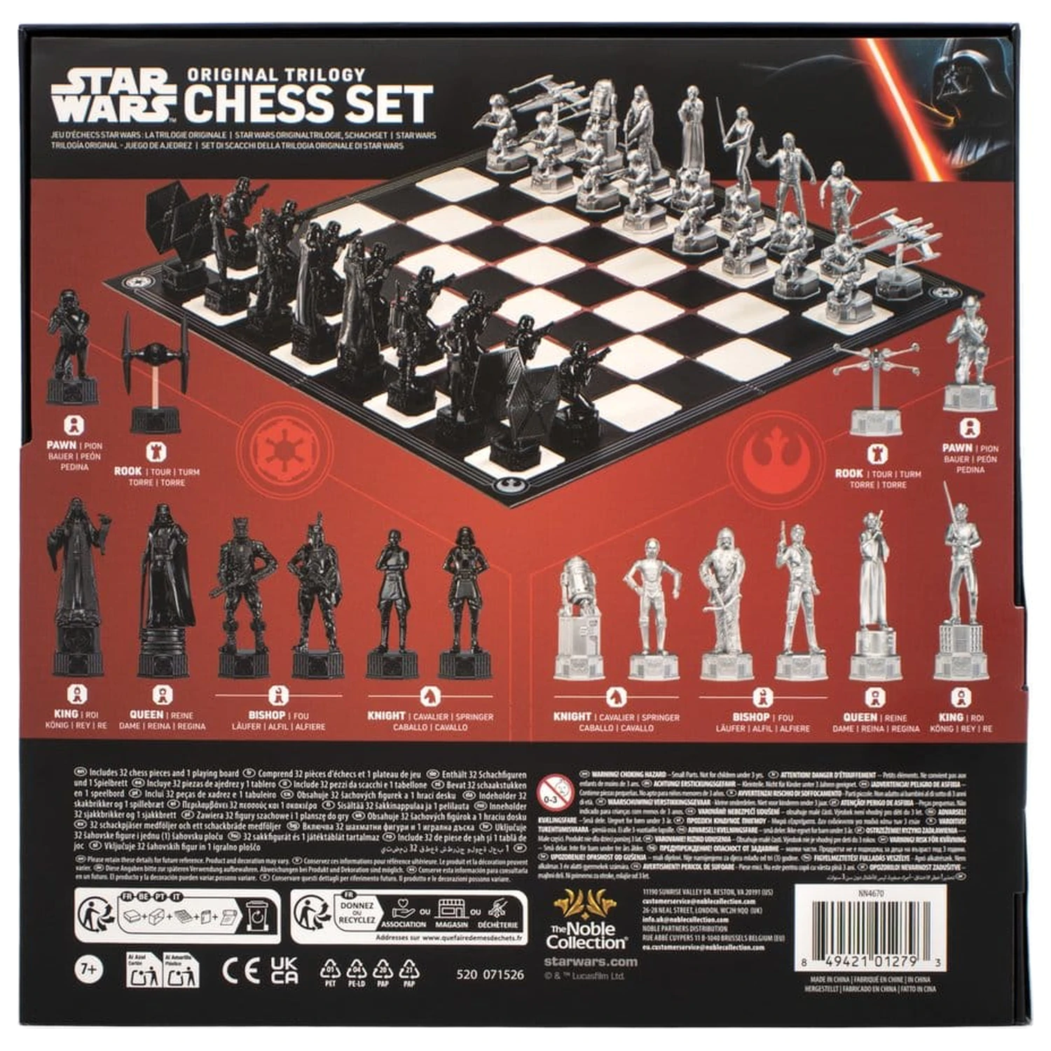 Star Wars Original Trilogy šahovski set 47 cm fotografija proizvoda