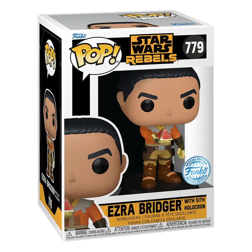 Star Wars Rebels Funko POP! Vinyl Bobble-Head Figura Ezra Bridger with Sith Holocron Exclusive 9 cm fotografija proizvoda