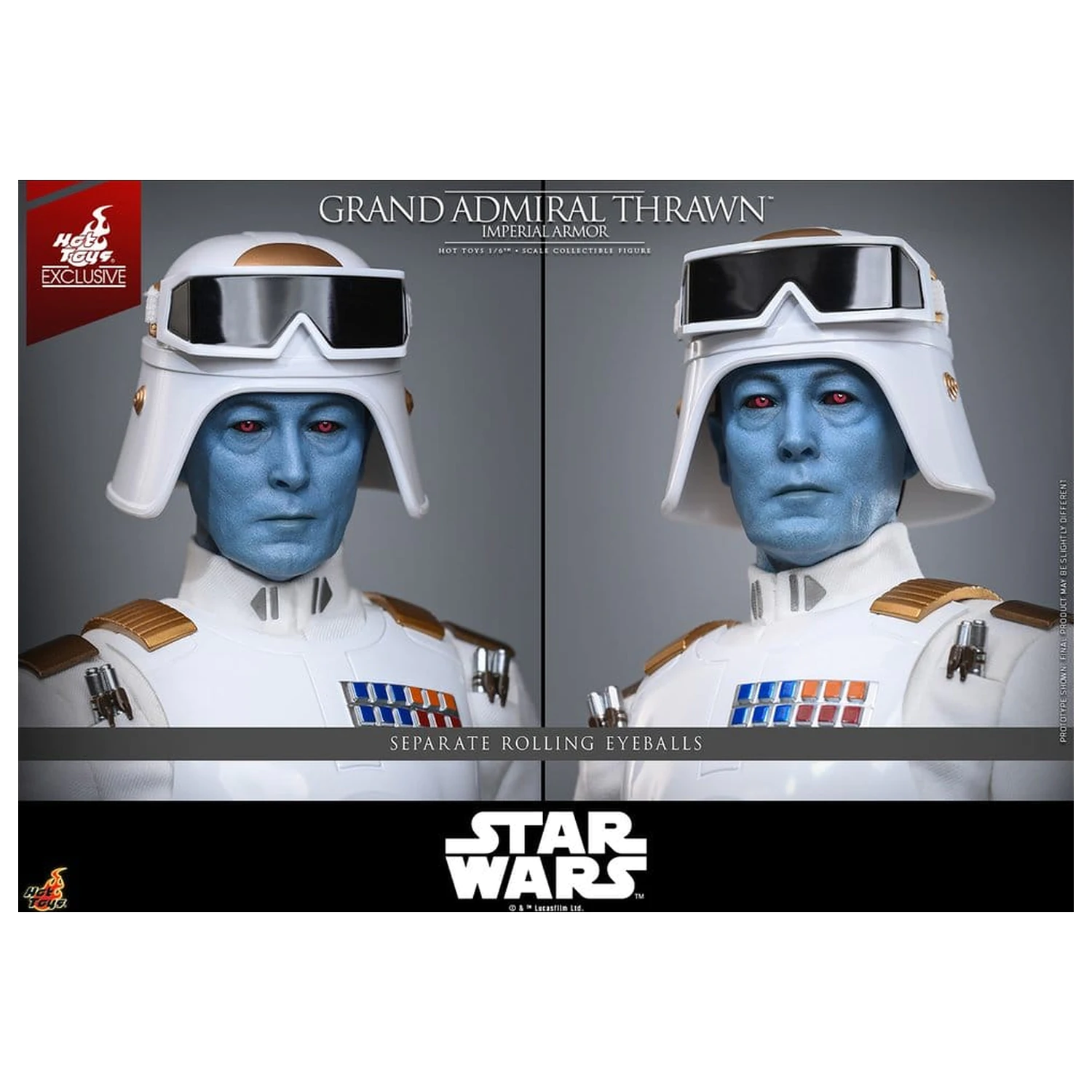 Star Wars: Rebels Television Remek-djelo Akcijska figura 1/6 Grand Admiral Thrawn (Imperial Armor) 32 cm fotografija proizvoda