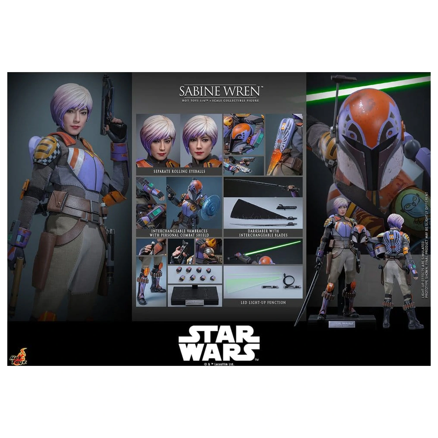 Star Wars: Rebels Television Masterpiece figura 1/6 Sabine Wren 29 cm fotografija proizvoda