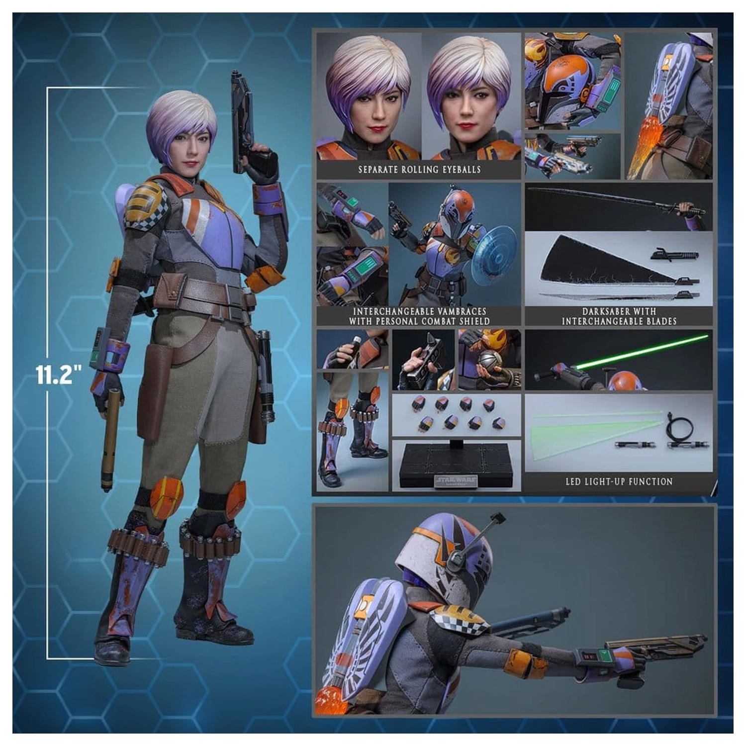 Star Wars: Rebels Television Masterpiece figura 1/6 Sabine Wren 29 cm fotografija proizvoda