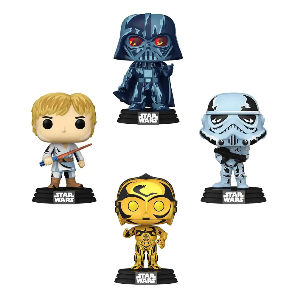 Star Wars POP! Movies Vinyl Figure 4-Pack Retro Series 9 cm Figura od vinila fotografija proizvoda