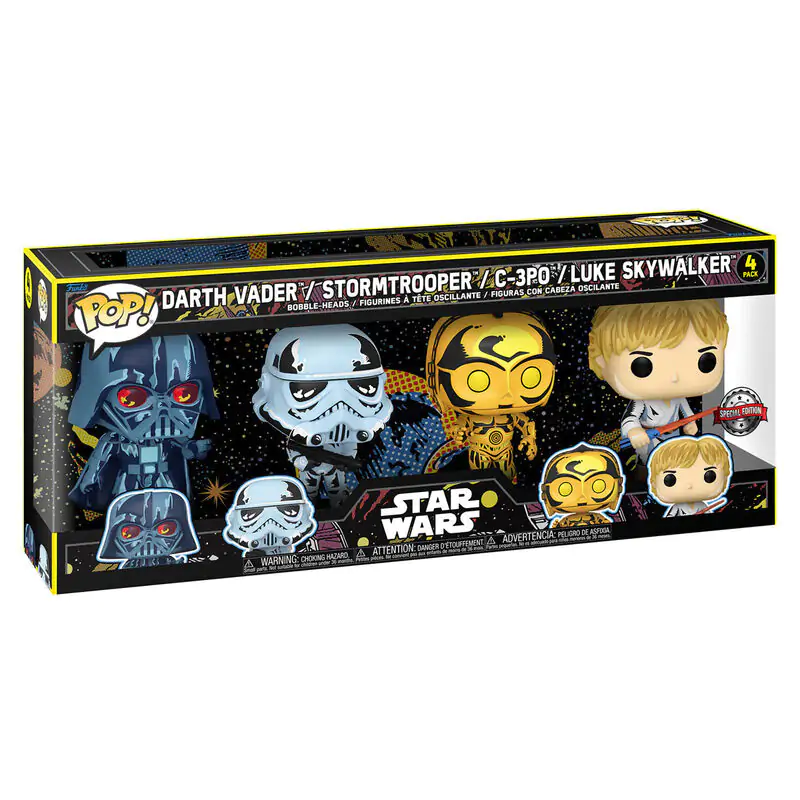 Star Wars POP! Movies Vinyl Figure 4-Pack Retro Series 9 cm Figura od vinila fotografija proizvoda