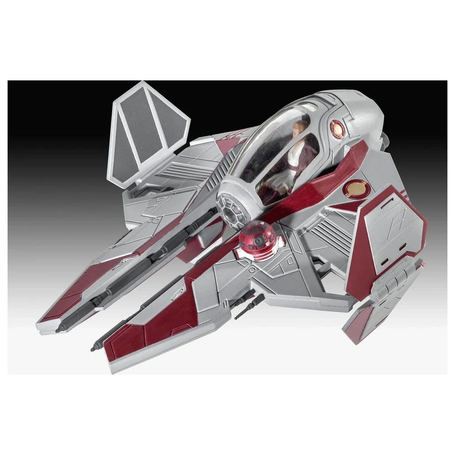 Star Wars početni set modela maketa Obi-Wanov Starfighter 10 cm fotografija proizvoda