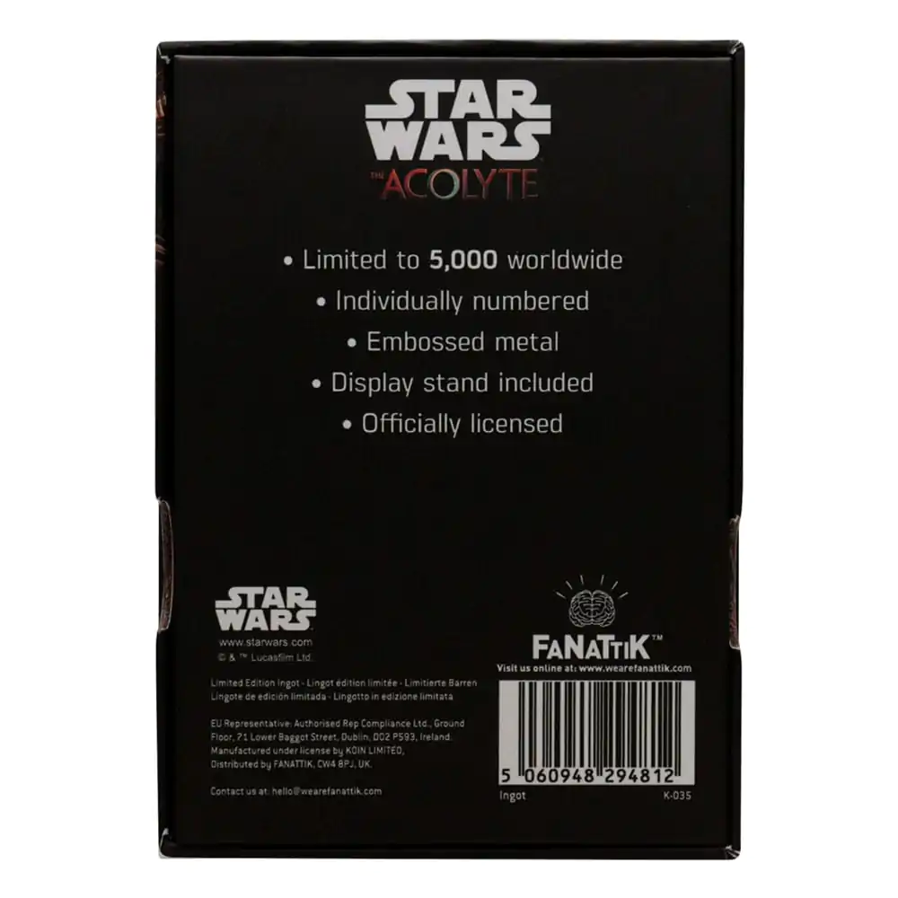 Star Wars The Acolyte Ingot Limitirano Izdanje fotografija proizvoda