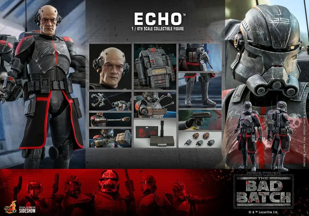 Star Wars The Bad Batch akcijska figura 1/6 Echo 29 cm fotografija proizvoda