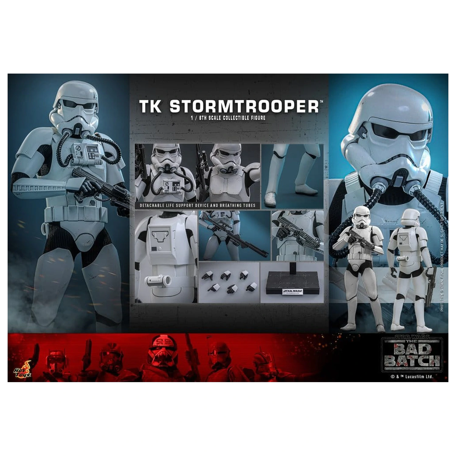 Star Wars: The Bad Batch Akcijska figura 1/6 TK Stormtrooper 30 cm fotografija proizvoda
