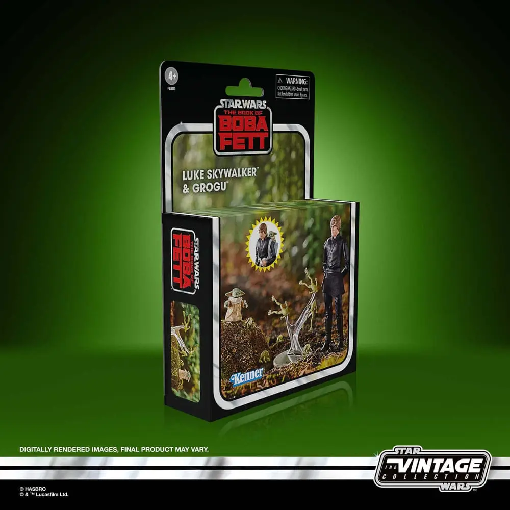 Star Wars: The Book of Boba Fett Vintage Collection akcijske figure Luke Skywalker & Grogu 10 cm fotografija proizvoda