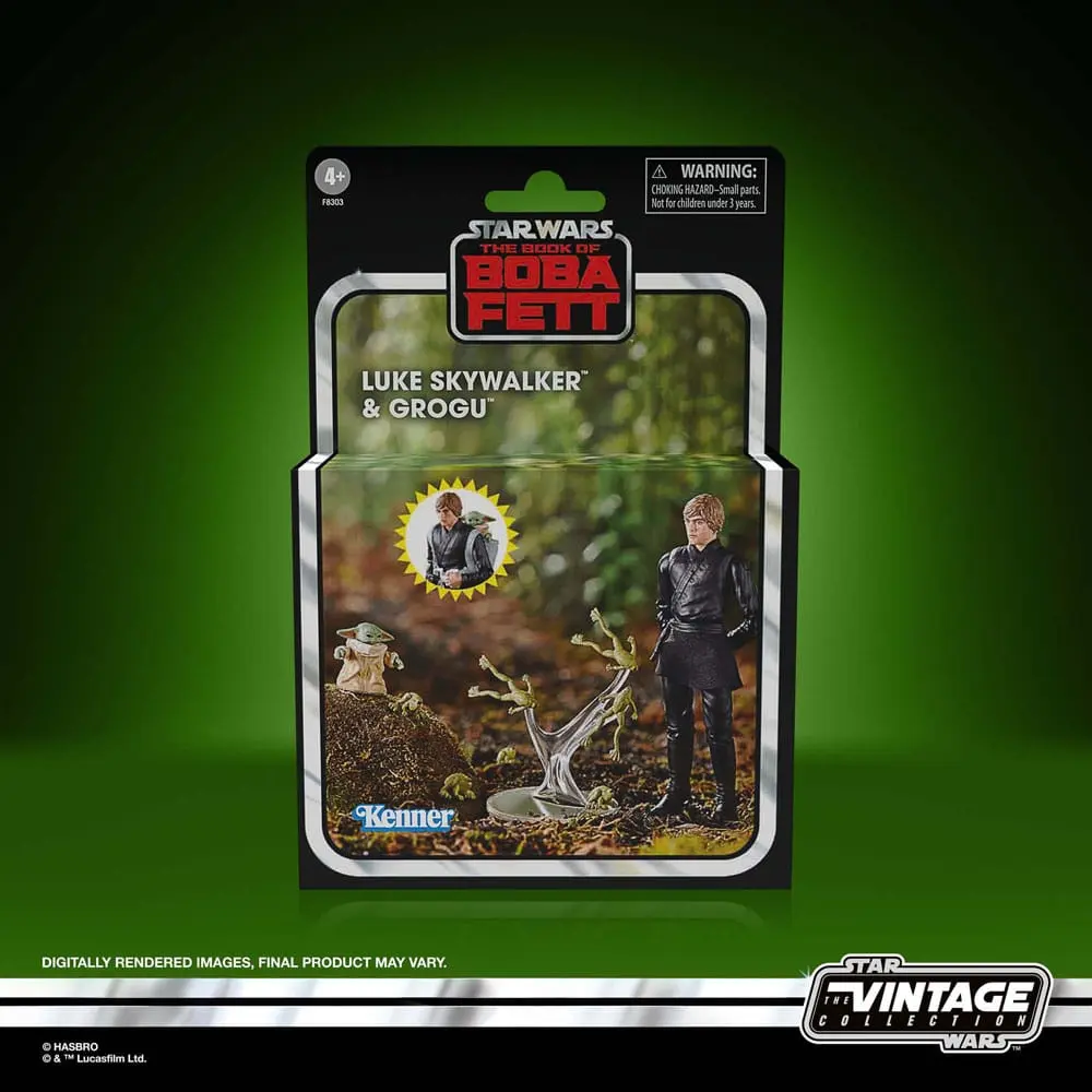 Star Wars: The Book of Boba Fett Vintage Collection akcijske figure Luke Skywalker & Grogu 10 cm fotografija proizvoda