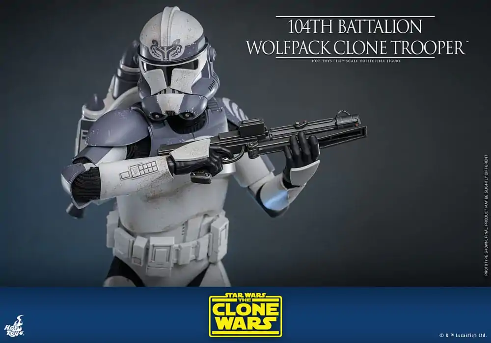 Star Wars The Clone Wars akcijska figura 1/6 104. bataljun Wolfpack Clone Trooper 30 cm fotografija proizvoda