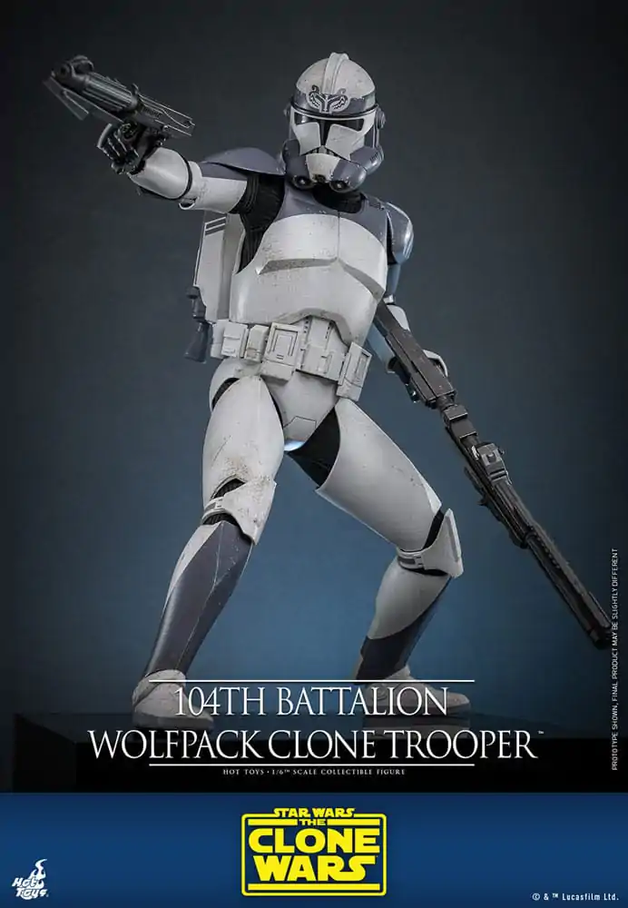 Star Wars The Clone Wars akcijska figura 1/6 104. bataljun Wolfpack Clone Trooper 30 cm fotografija proizvoda