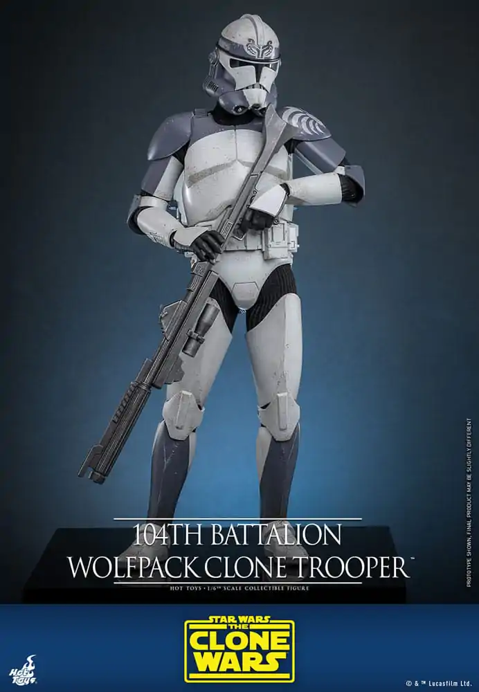 Star Wars The Clone Wars akcijska figura 1/6 104. bataljun Wolfpack Clone Trooper 30 cm fotografija proizvoda