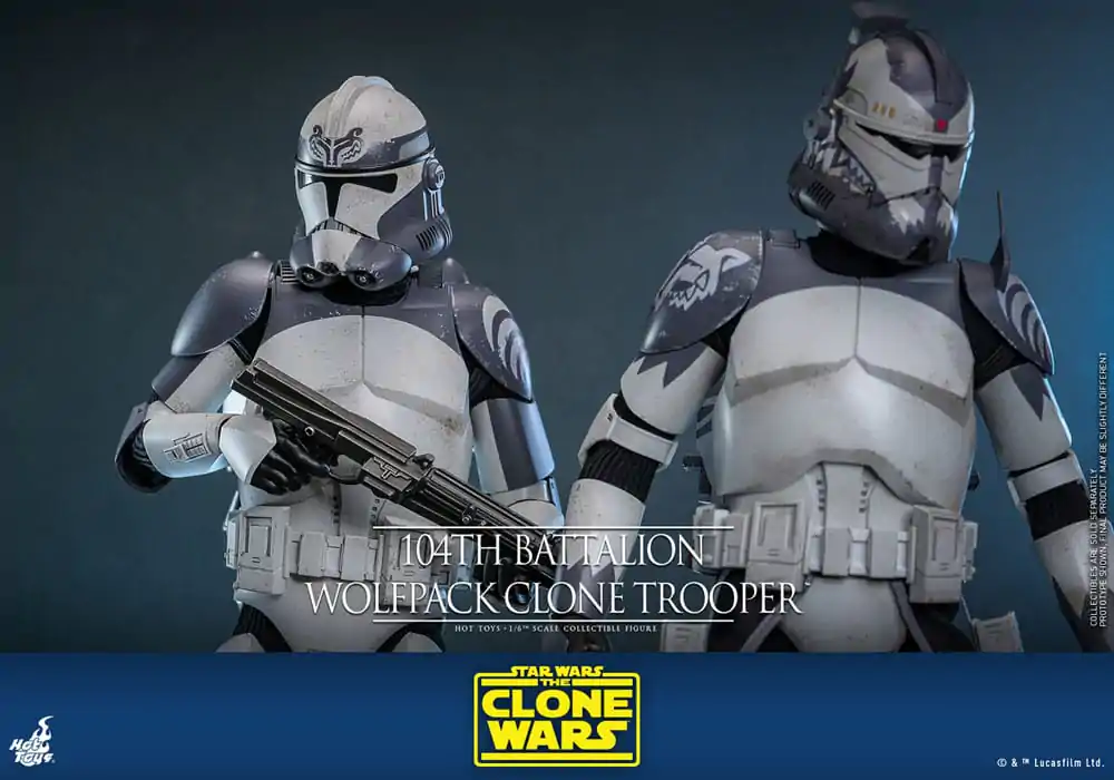 Star Wars The Clone Wars akcijska figura 1/6 104. bataljun Wolfpack Clone Trooper 30 cm fotografija proizvoda