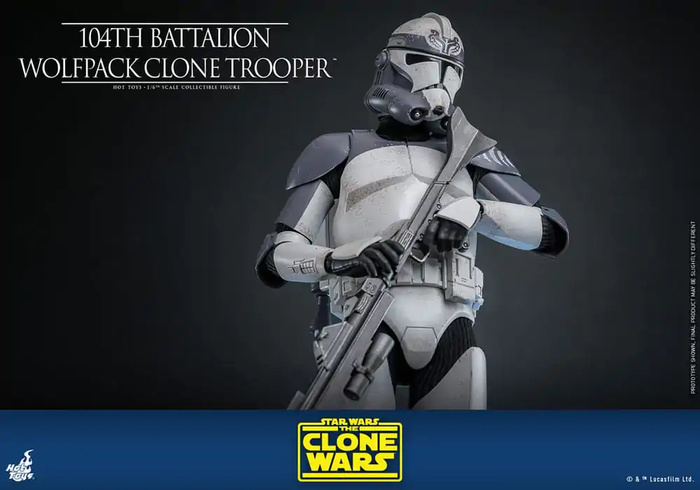 Star Wars The Clone Wars akcijska figura 1/6 104. bataljun Wolfpack Clone Trooper 30 cm fotografija proizvoda