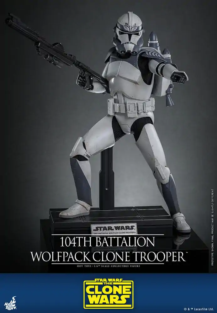 Star Wars The Clone Wars akcijska figura 1/6 104. bataljun Wolfpack Clone Trooper 30 cm fotografija proizvoda