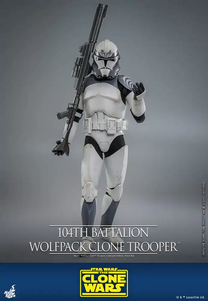 Star Wars The Clone Wars akcijska figura 1/6 104. bataljun Wolfpack Clone Trooper 30 cm fotografija proizvoda