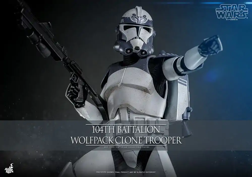 Star Wars The Clone Wars akcijska figura 1/6 104. bataljun Wolfpack Clone Trooper 30 cm fotografija proizvoda