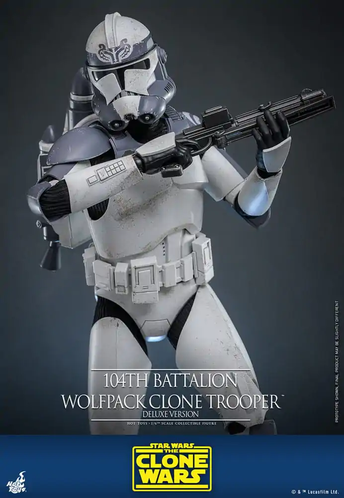 Star Wars The Clone Wars akcijska figura 1/6 104th Battalion Wolfpack Clone Trooper Deluxe verzija 30 cm fotografija proizvoda