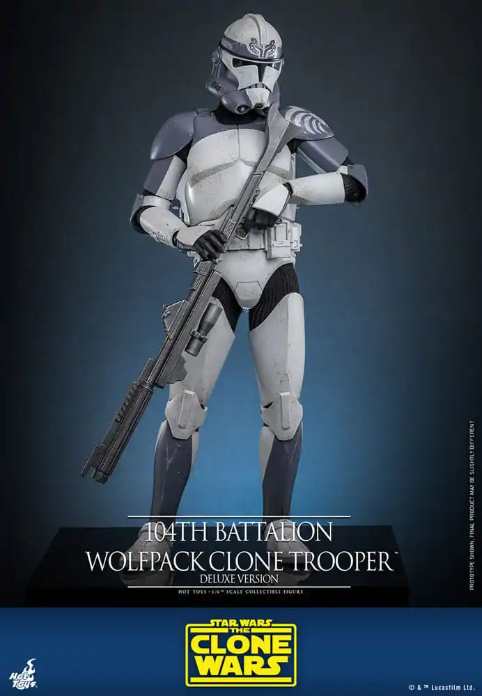 Star Wars The Clone Wars akcijska figura 1/6 104th Battalion Wolfpack Clone Trooper Deluxe verzija 30 cm fotografija proizvoda