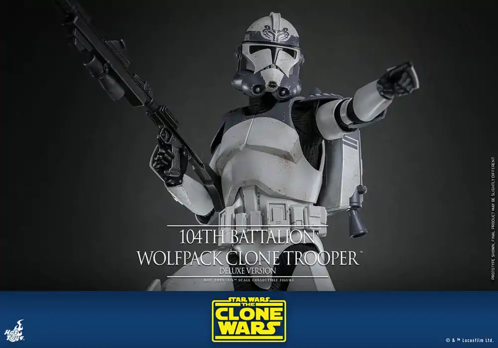 Star Wars The Clone Wars akcijska figura 1/6 104th Battalion Wolfpack Clone Trooper Deluxe verzija 30 cm fotografija proizvoda