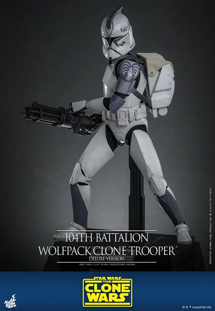 Star Wars The Clone Wars akcijska figura 1/6 104th Battalion Wolfpack Clone Trooper Deluxe verzija 30 cm fotografija proizvoda