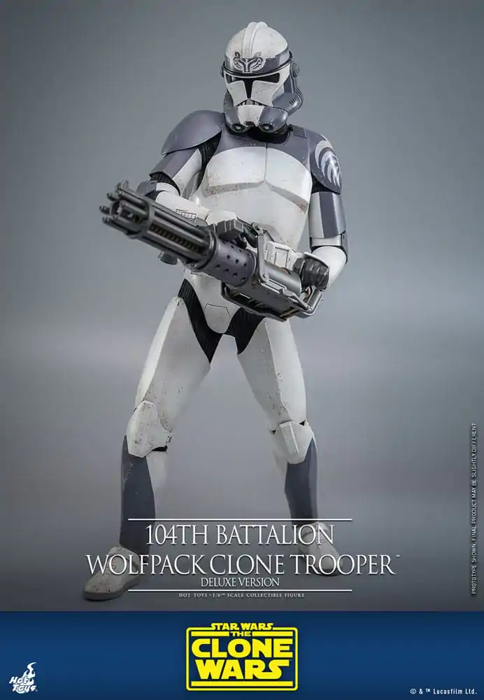 Star Wars The Clone Wars akcijska figura 1/6 104th Battalion Wolfpack Clone Trooper Deluxe verzija 30 cm fotografija proizvoda