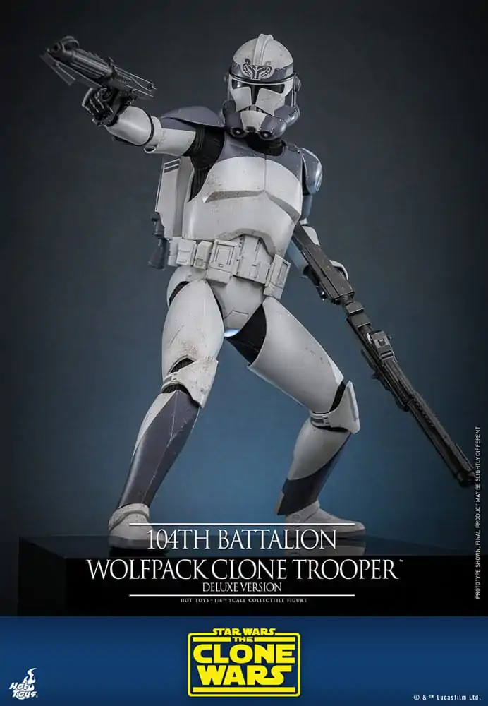 Star Wars The Clone Wars akcijska figura 1/6 104th Battalion Wolfpack Clone Trooper Deluxe verzija 30 cm fotografija proizvoda