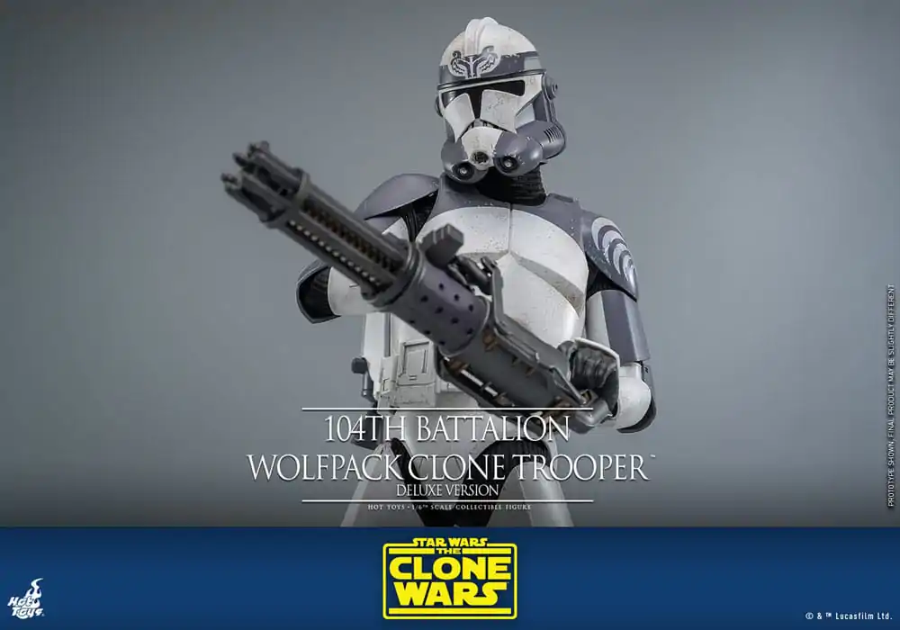 Star Wars The Clone Wars akcijska figura 1/6 104th Battalion Wolfpack Clone Trooper Deluxe verzija 30 cm fotografija proizvoda