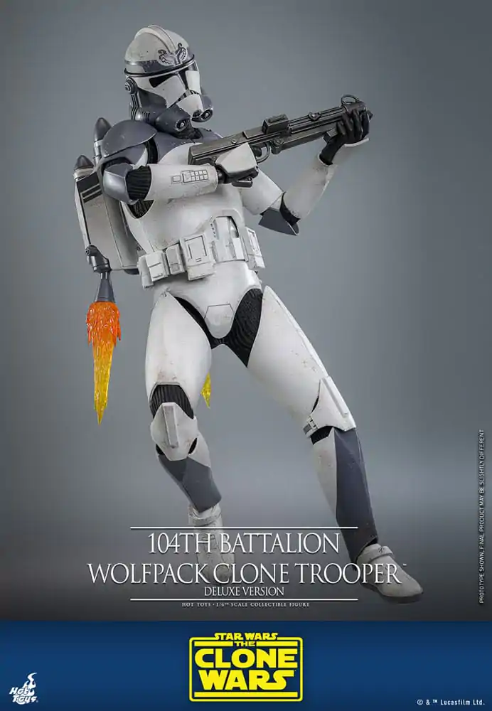 Star Wars The Clone Wars akcijska figura 1/6 104th Battalion Wolfpack Clone Trooper Deluxe verzija 30 cm fotografija proizvoda