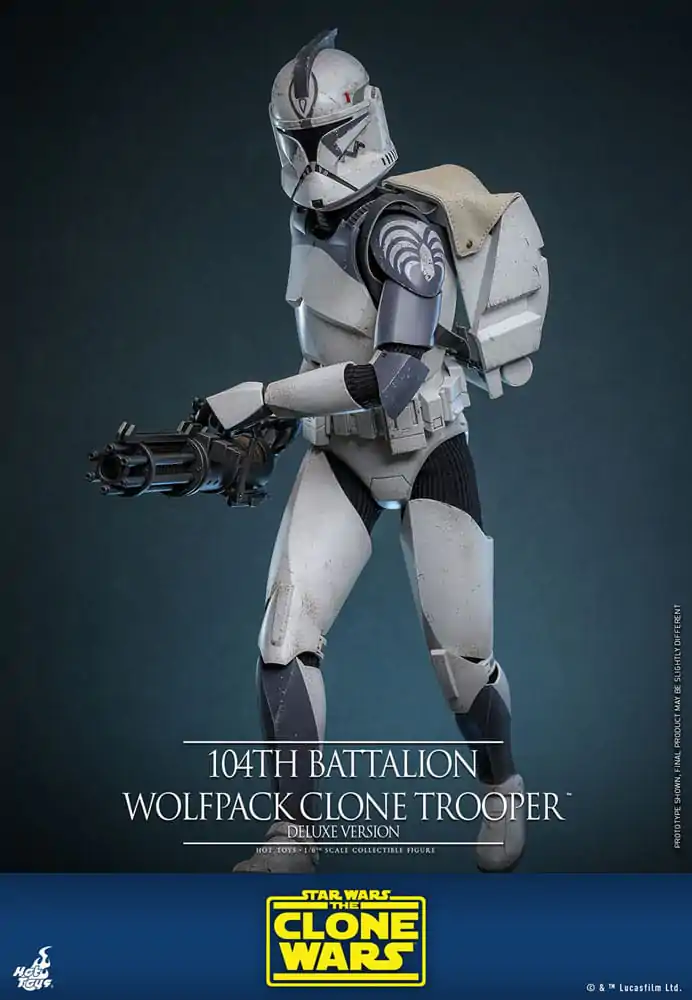 Star Wars The Clone Wars akcijska figura 1/6 104th Battalion Wolfpack Clone Trooper Deluxe verzija 30 cm fotografija proizvoda