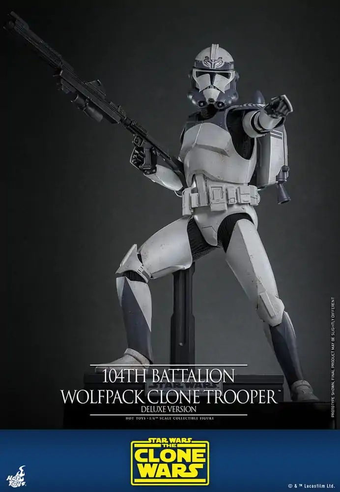 Star Wars The Clone Wars akcijska figura 1/6 104th Battalion Wolfpack Clone Trooper Deluxe verzija 30 cm fotografija proizvoda