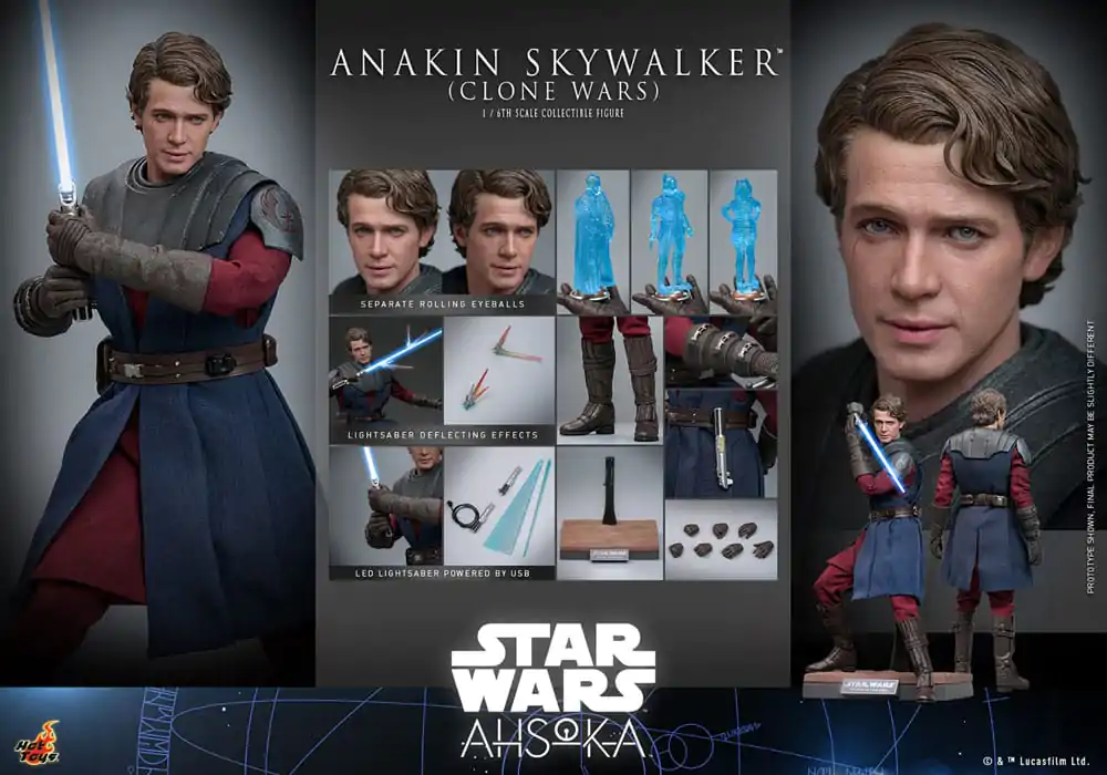 Star Wars: The Clone Wars akcijska figura 1/6 Anakin Skywalker 31 cm fotografija proizvoda