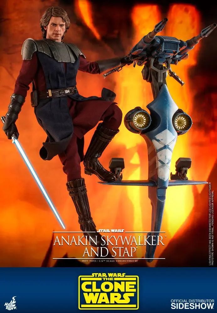 Star Wars The Clone Wars akcijska figura 1/6 Anakin Skywalker & STAP 31 cm fotografija proizvoda