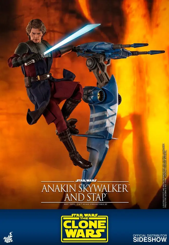 Star Wars The Clone Wars akcijska figura 1/6 Anakin Skywalker & STAP 31 cm fotografija proizvoda
