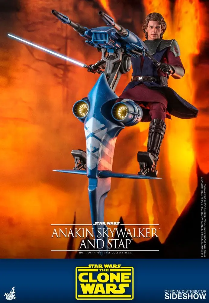 Star Wars The Clone Wars akcijska figura 1/6 Anakin Skywalker & STAP 31 cm fotografija proizvoda