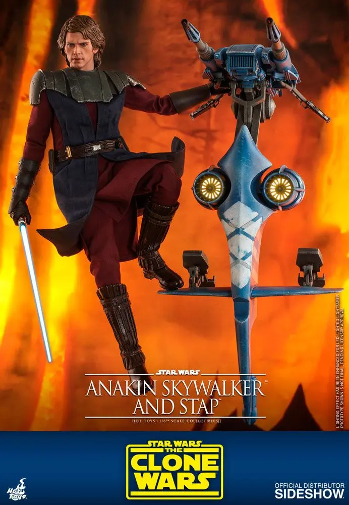 Star Wars The Clone Wars akcijska figura 1/6 Anakin Skywalker & STAP 31 cm fotografija proizvoda