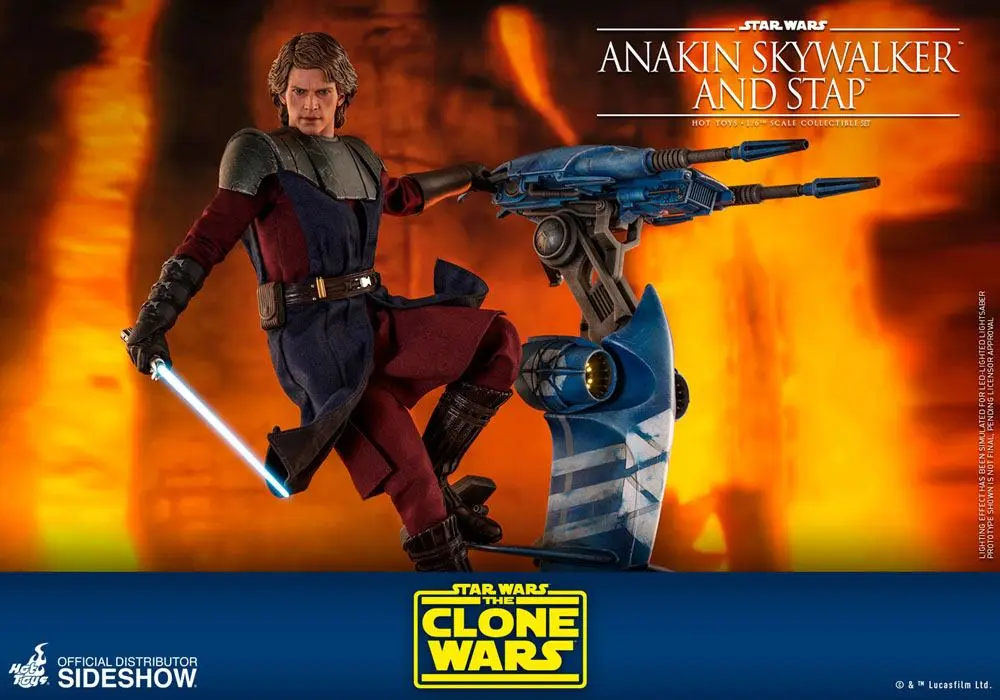 Star Wars The Clone Wars akcijska figura 1/6 Anakin Skywalker & STAP 31 cm fotografija proizvoda