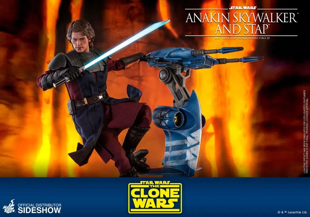 Star Wars The Clone Wars akcijska figura 1/6 Anakin Skywalker & STAP 31 cm fotografija proizvoda