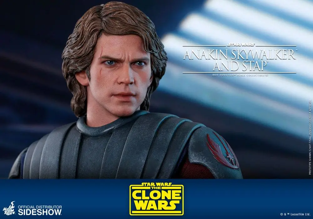 Star Wars The Clone Wars akcijska figura 1/6 Anakin Skywalker & STAP 31 cm fotografija proizvoda
