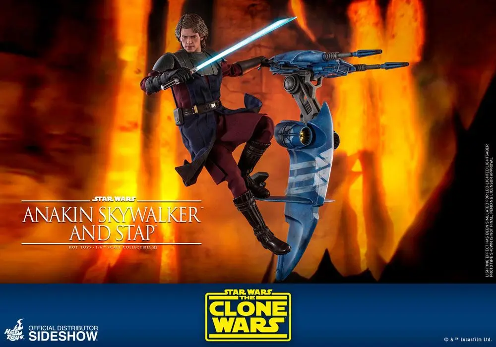 Star Wars The Clone Wars akcijska figura 1/6 Anakin Skywalker & STAP 31 cm fotografija proizvoda