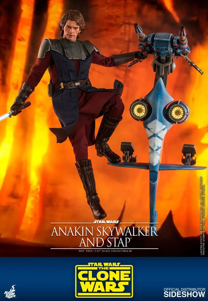 Star Wars The Clone Wars akcijska figura 1/6 Anakin Skywalker & STAP 31 cm fotografija proizvoda