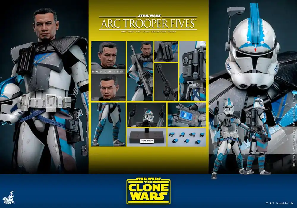 Star Wars: The Clone Wars Akcijska figura 1/6 Arc Trooper Fives 30 cm fotografija proizvoda