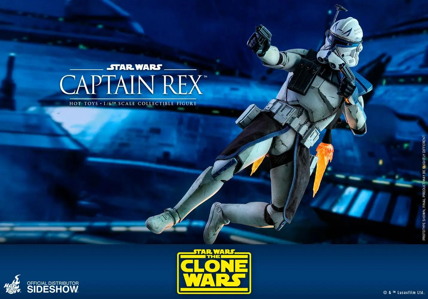 Star Wars The Clone Wars akcijska figura 1/6 Captain Rex 30 cm fotografija proizvoda