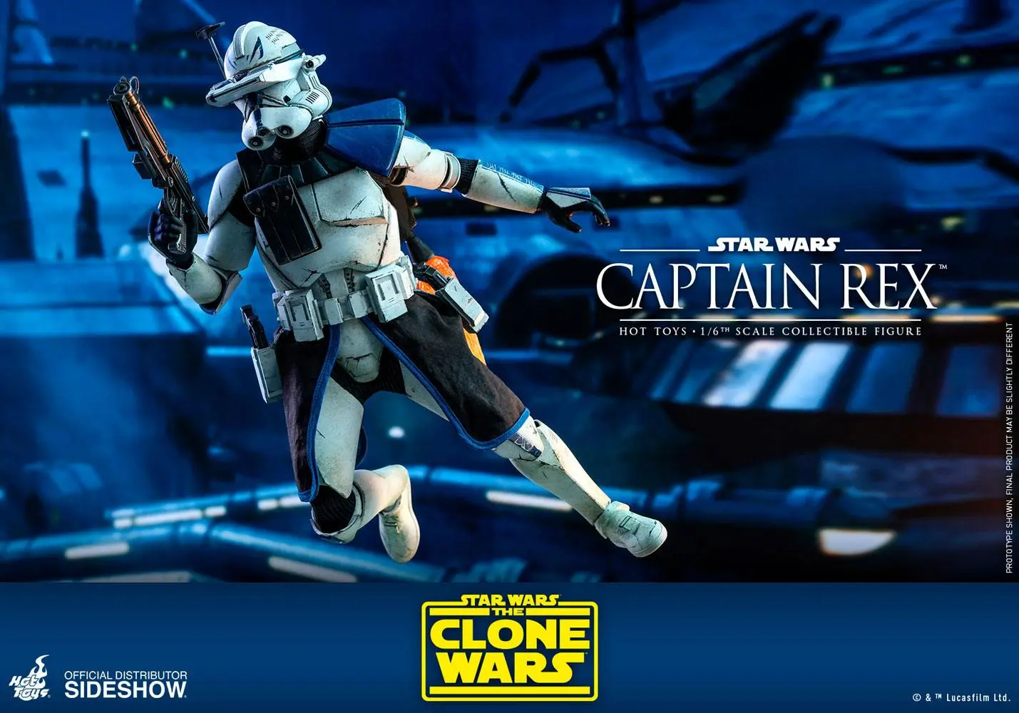 Star Wars The Clone Wars akcijska figura 1/6 Captain Rex 30 cm fotografija proizvoda